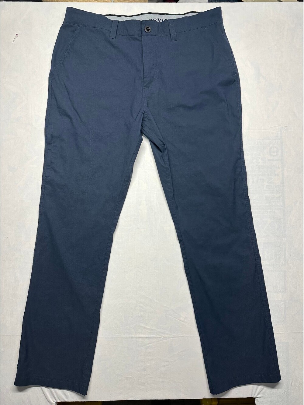 Orvis Men’s Performance Trek Pants Size 40 Navy Blue Tech Hiking Travel EUC